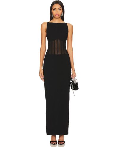 Nbd Camellia Maxi Dress - ブラック
