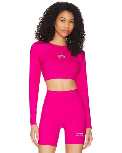 7 DAYS ACTIVE Melilla Cropped Top - Pink