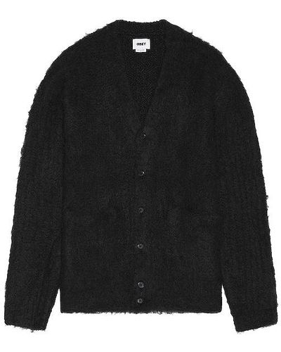 Obey Patron Cardigan - Black