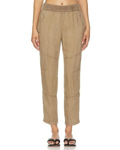 James Perse Patched Pull On Pant - Natural