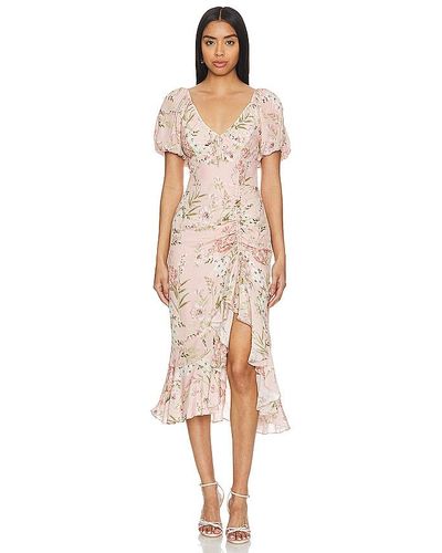 Yumi Kim Vestido midi ruby - Neutro