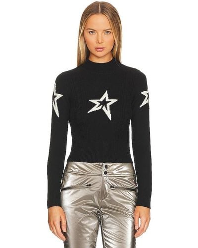 Perfect Moment Cable Underwear Jumper - Black