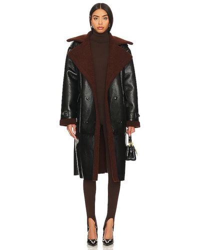 Steve Madden Abrigo de invierno para mujer, abrigo de parka acolchado de  longitud larga, forro de piel sintética, chaqueta de talla grande para  mujer