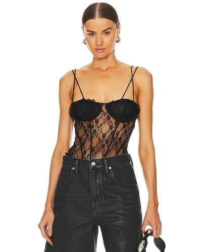 Free People X Intimately Fp If You Dare Bodysuit In Black - ブラック