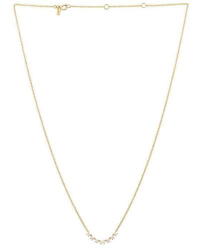 EF Collection Diamond Carrie Necklace - Blanc