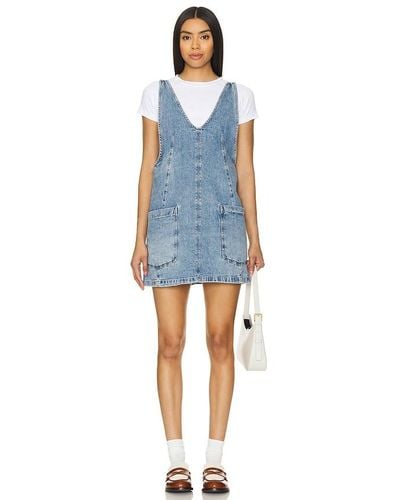 Free People X We The Free High Roller Skirtall - Blue