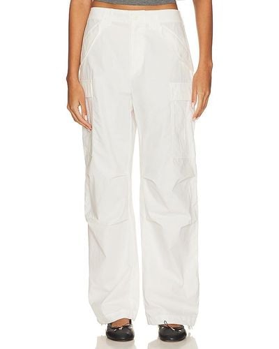 Rag & Bone PANTALON CARGO PORTER - Blanc