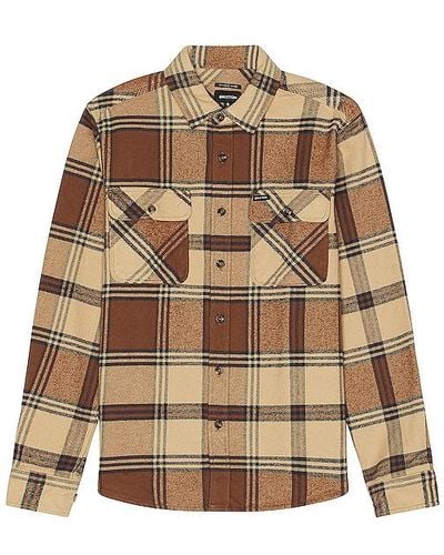 Brixton Bowery Heavy Weight Flannel - Natural