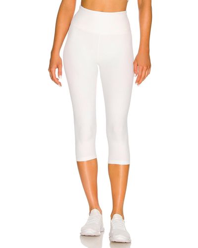 Year Of Ours Ribbed Capri - White