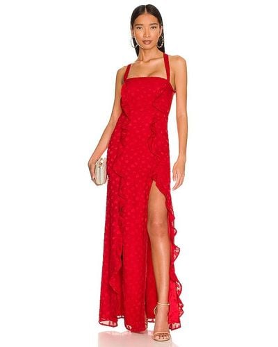 MAJORELLE Maisie Gown - Red