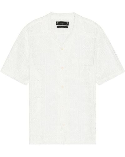 AllSaints Llonga Short Sleeve Shirt - ホワイト