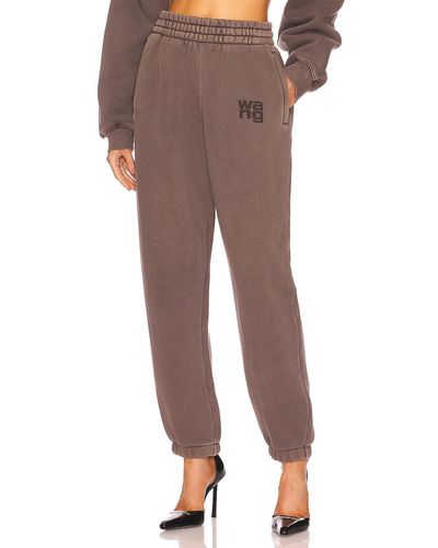 Alexander Wang Essential Terry Classic Sweatpant - Brown