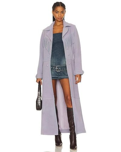 Urban Outfitters End Of Time Coat - Blue