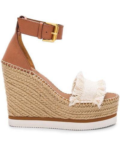 See By Chloé Frayed Wedge - ナチュラル