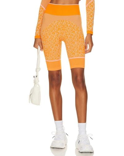 adidas By Stella McCartney True Strength Seamless Yoga Bike Legging - オレンジ