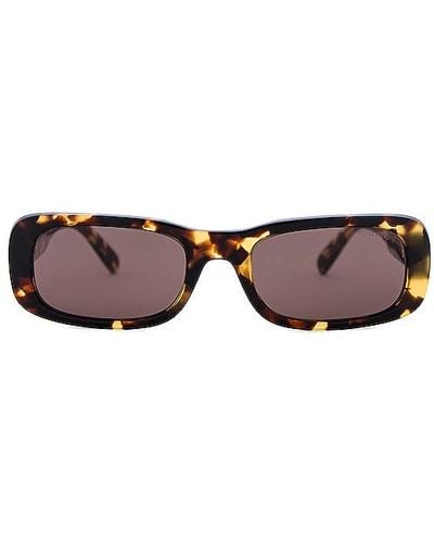 Miu Miu Rectangle Sunglasses - Brown