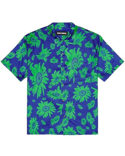 DOUBLE RAINBOUU Hawaiian Shirt - ブルー