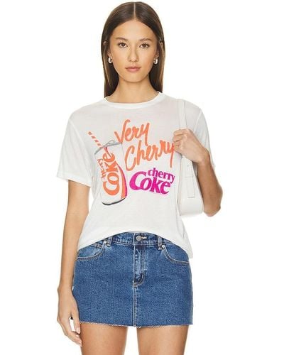 Junk Food Camiseta very cherry cherry coke - Blanco
