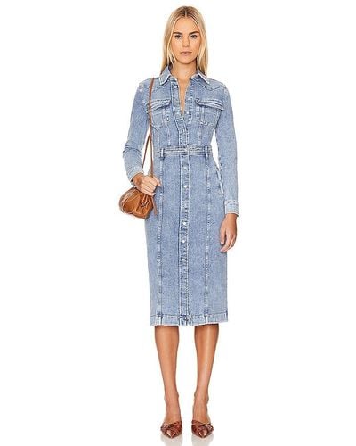 7 For All Mankind ROBE LUXE - Bleu