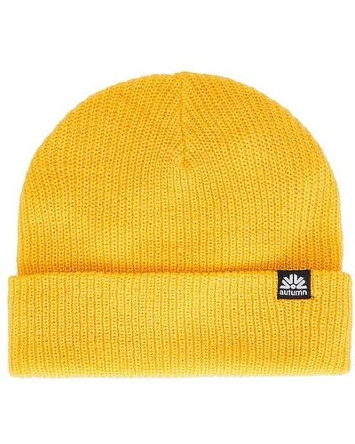 Autumn Headwear Simple Fit Beanie - Yellow