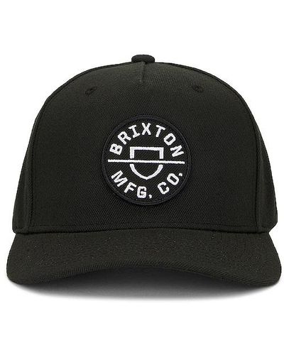 Brixton K Crest C Mp Snapback Hat - Black
