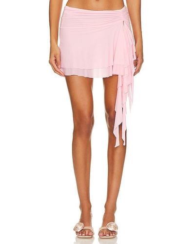 Indah Edie Mini Skirt - Pink