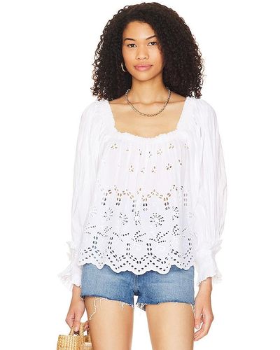 byTiMo Broderie Anglaise Top - White