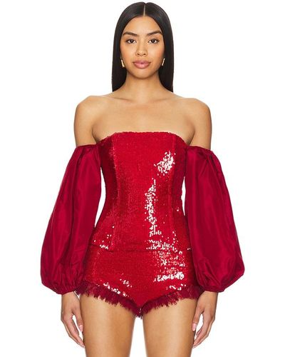 Kim Shui Off The Shoulder Top - Red