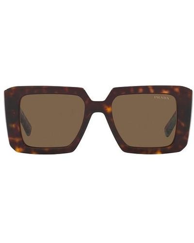 Prada Square Sunglasses - Brown