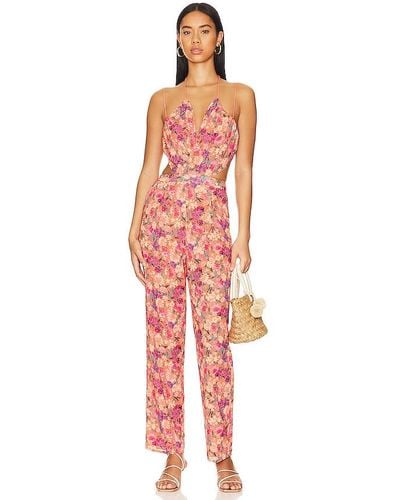 Lovers + Friends Makena Jumpsuit - Red