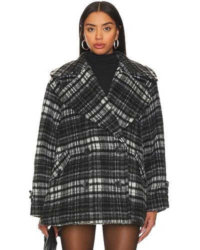 Free People Highlands Wool Coat - Black