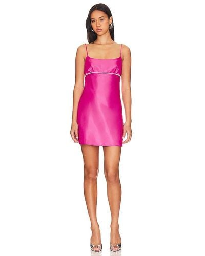 Amanda Uprichard Kiersten Mini Dress - Pink