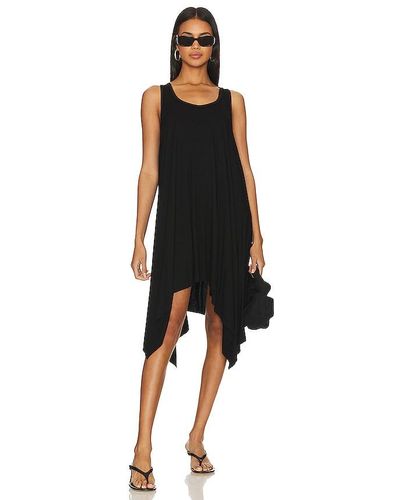 Michael Lauren Hoku Flowy Tank Dress - Black