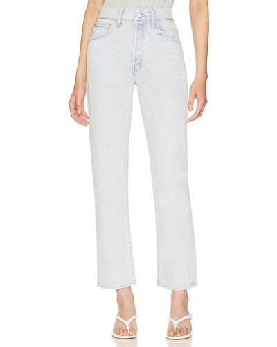 Mother High Waisted Hiker Hover - White