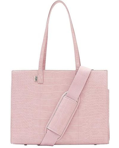 BEIS Bolso tote croc work - Rosa