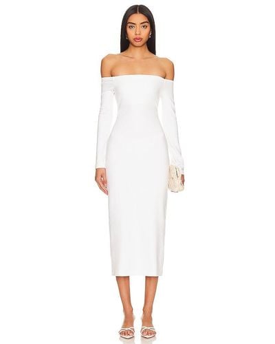 Enza Costa Off-shoulder Ankle Dress - White