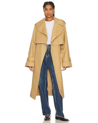GRLFRND The Convertible Trench Coat - Natural