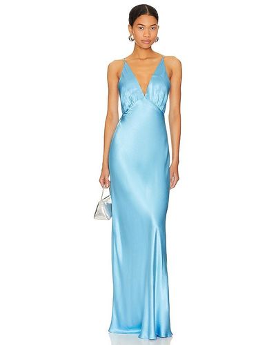 Bec & Bridge Lorelai V Maxi Dress - Blue