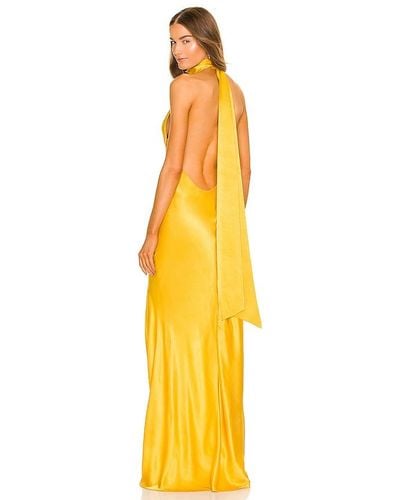 SAU LEE Penelope Gown - Yellow