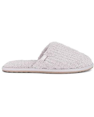 Barefoot Dreams Cozychic Ribbed Slipper - White