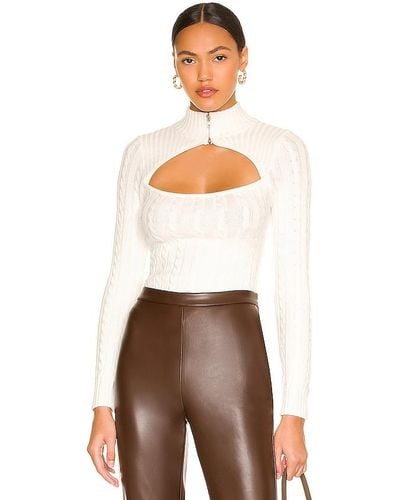 superdown Tanya Cut Out Sweater - White