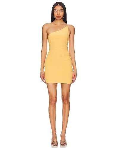 Bec & Bridge Bec + Bridge Nala One Shoulder Mini Dress - Yellow