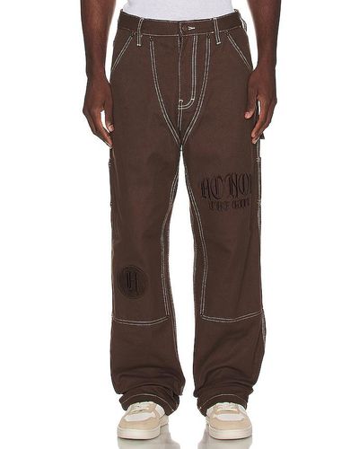 Honor The Gift Script Carpenter Trousers - Brown