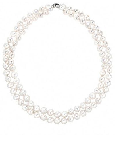 Shashi Collar de perlas - Blanco