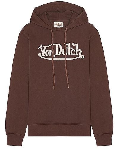 Von Dutch Oversized Hoodie - Brown