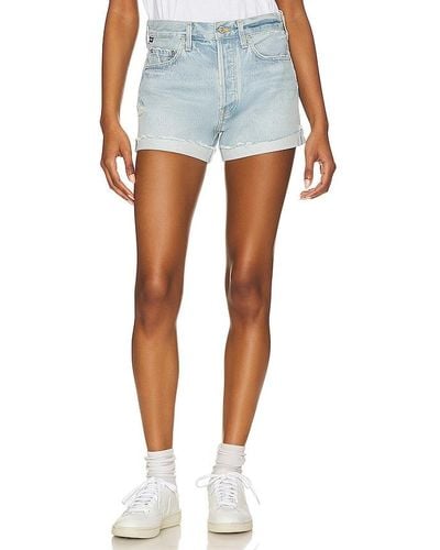 Citizens of Humanity Annabelle Vintage Relaxed Cuffed Short - Blue