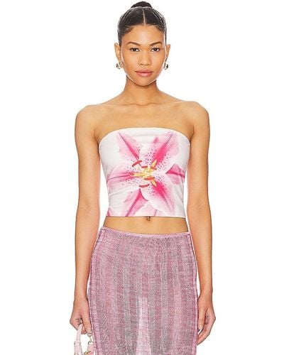 Tyler McGillivary Lily Tube Top - Pink
