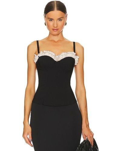 LPA Giovanna corset top - Negro