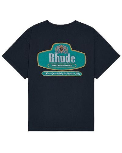 Rhude Racing Crest Tee - Blue