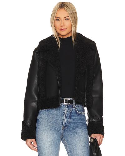 Apparis Jay Vegan Leather Jacket - ブラック
